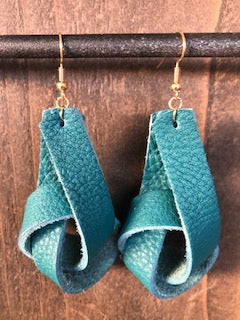 Turquoise Knot Earrings