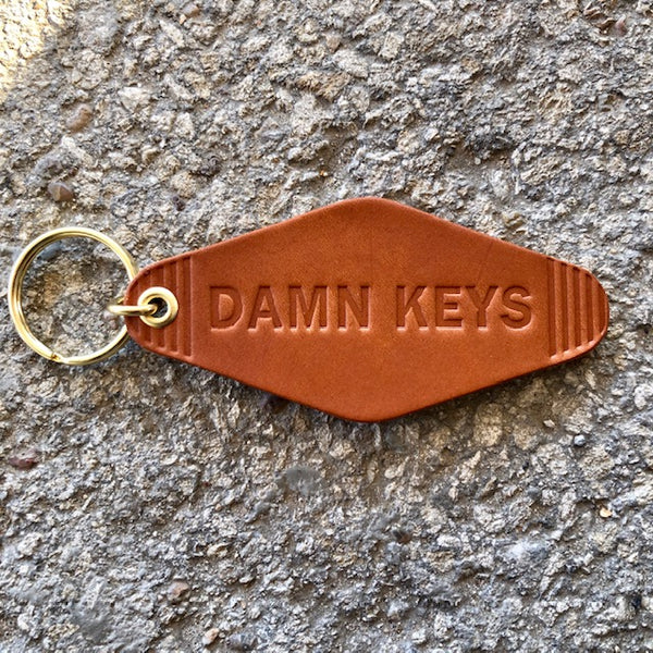 "Damn Keys" Motel Key Tag