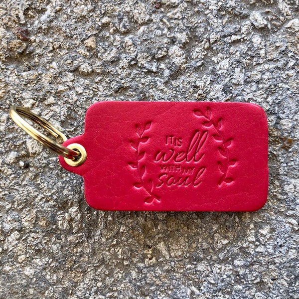"IT IS WELL WITH  MY SOUL" KEY TAG