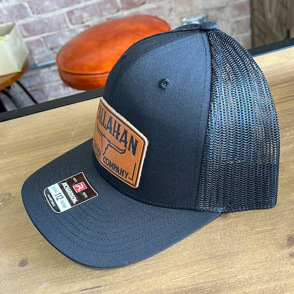Black Callahan Leather Patch Hat – Callahan Leatherpress