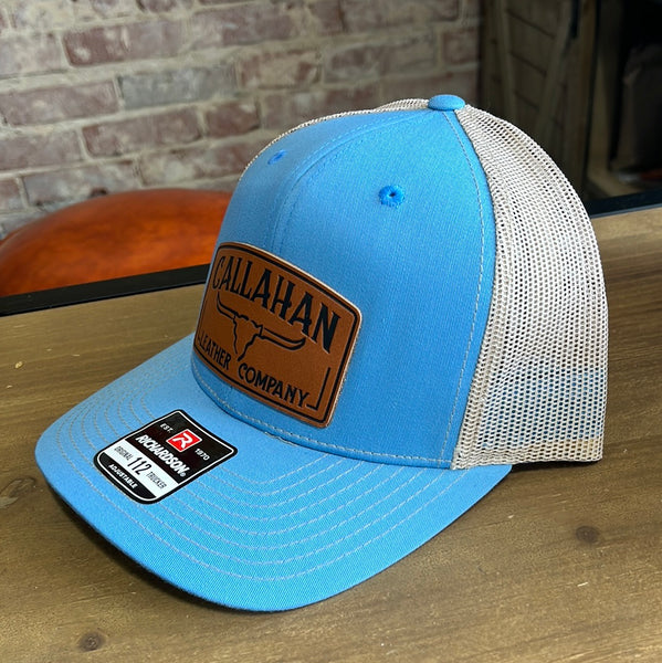 Baby Blue Callahan Leather Patch Hat